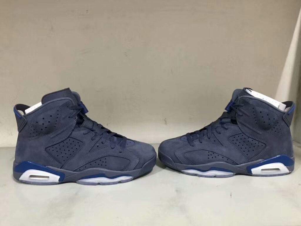 Original Jordan 6 Jimmy Grey Blue Shoes - Click Image to Close